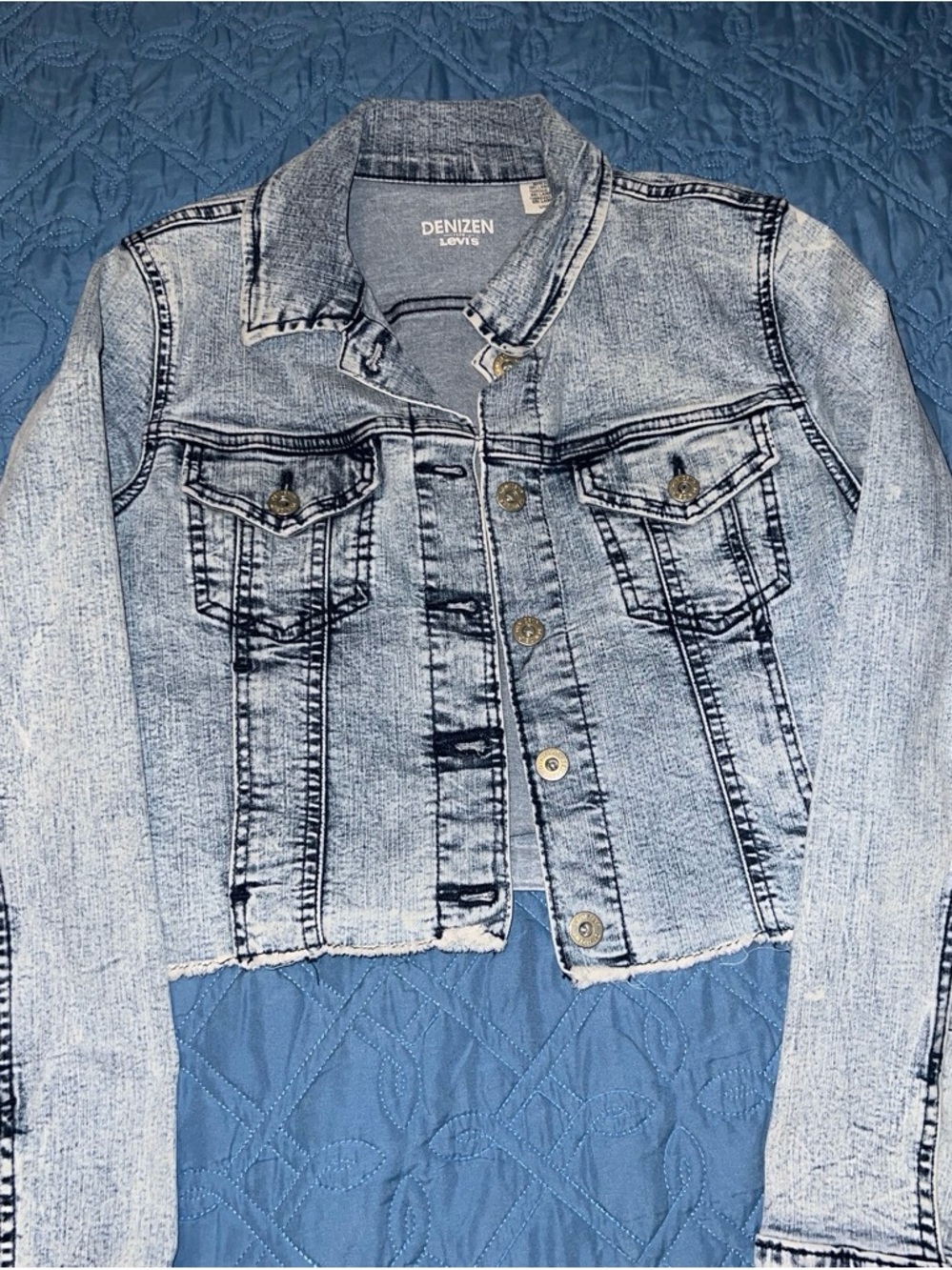 Denizen by Levi's Light Wash Cropped Denim Jacket